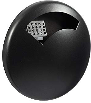 ROSSIGNOL Cendrier mural Disco gris manganèse à fixer, grille intérieur D18,7 cm prof 4,50 cm