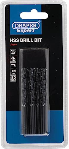 Draper 38805 Expert HSS Drill Bit, 4.5mm Ø, Pack of 10 , Blue