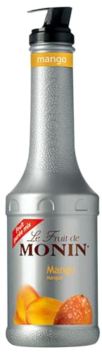 MONIN Le Fruit Mangue - Préparation à base de fruits - Pour Cocktail, Culinaire et Smoothie - 1L