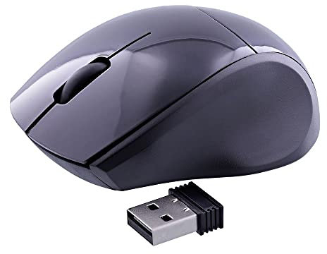 T'nB Ratón Óptico Inalámbrico Negro - Ultra Compacto, Ideal para Portátil PC (MM240B)