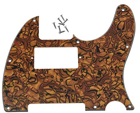 Dopro Humbucker-Plektrumschutz für Telecaster, 8 Löcher, für USA/Mexican FD Telecaster Tiger Stripe