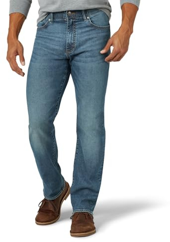 Lee Uniforms Men's Performance Series Extreme Motion Regular Fit Jean, Thompson, 34W / 32L