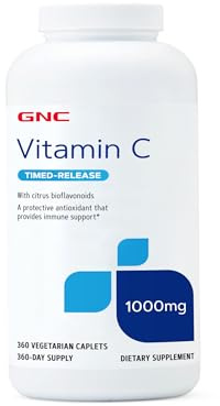 GNC Vitamin C 1000mg Supplement, Timed Release, Provides Immune Support, 360 Servings