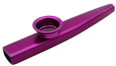 Greatangle Metal Kazoos Instrumentos Musicales Flautas Diafragma Boca Instrumentos Musicales Kazoos Buen compañero para Guitarra púrpura