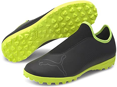 Puma Childrens Finesse Astro Turf Football Boots Black/FluYellow 13 UK Child