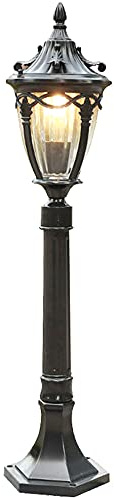 Chao Zan Outdoor Post Light Outdoor Garden Patio Path Lighting Lamp Post Modern Vintage Style Lantern Light Weatherproof IP55-1 x 60W E27 Bulb,Bulbs not Included (B)