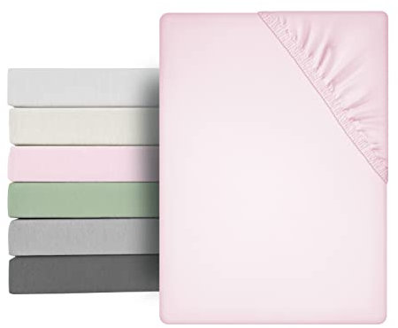 BEAUTEX Microfaser Spannbettlaken Spannbetttuch, leichte und weiche Premium Qualität (140x200x30 cm, Rosa)