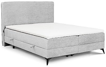 maison de reve Boxspringbett, Wood, HELL GRAU, 180x200