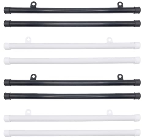 XINGSUI Poster Aufhänger Halter Rahmen-4 Sätze Posterleiste Posterschiene 43cm,für Plakate, Bilder, Drucke, Fotos, Karten, Schriftrollen(2 schwarz und 2 weiß)