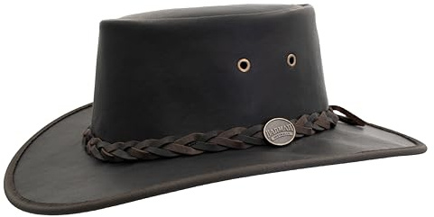 Barmah Foldaway Squashy Kangaroo Hat, Crackle Brown (1018) (Medium)