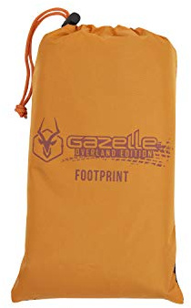 Gazelle Tents™, T4 Tent Footprint, 300D, Waterproof Ground Tarp, 4 Tack Down Stakes, GA101