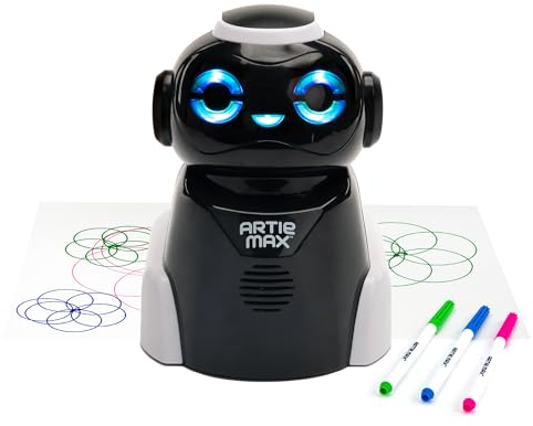 Learning Resources Artie Max, el robot para codificar y dibujar , juguetes de STEM, niños, los aprenden Blockly, Snap, JavaScript, Python y C++, 8+ años de edad
