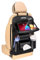 Einesin Autositz Organizer mit tisch, Organizer Auto Rücksitz Kinder, Premium PU-Leder, Wasserdicht Rücksitz Organizer mit Klapptisch, Tablet Tasche und Viele Taschen (Schwarz, 2 Stück)