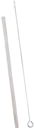 Juego de mantenimiento de flautas, limpiador de tubos, herramienta ligera para oboe, saxofón piccolos, barra de limpieza de metal de 31.50 pulgadas
