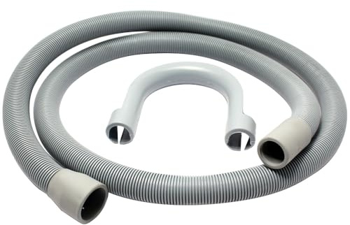 JD Brands Washing Machine Drain Hose Extension 2.5m | Universal Waste Water Pipe for Washing Machine, Dishwasher, Tumble Dryer, and Other Appliances
