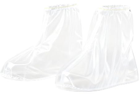 Fooduck 10 Pairs Waterproof Shoe Covers, Reusable Transparent Non-Slip Protective Footwear for Rain, Outdoor Walking, Commuting, Gardening, Lightweight and Portable