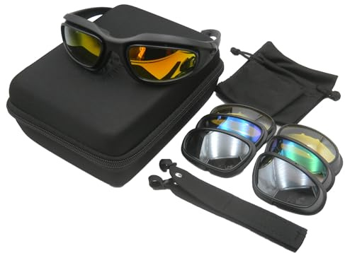 Daisy - Lunettes tactiques polarisées pour homme - lunettes de soleil pare-balles pour airsoft, moto, vélo, UV400 MODEL