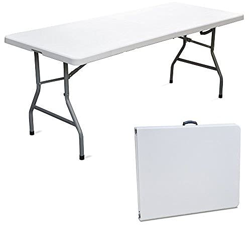 CILVANI SRL Tavolo pieghevole 180x75xH74 per esterno giardino pic nic richiudibile resina