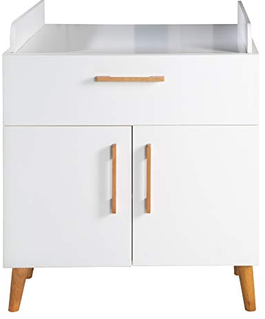 roba Wickelkommode mit Wickelansatz 'Mick' mit Soft-Close, 1 Schublade, 2 Türen, Wickelhöhe 93,5 cm