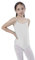 Carnavalife Balletttrikot für Mädchen, ärmellos, Camisola-Stil, Trikot mit Rundhalsausschnitt, für Gymnastik, Tanz, Party, Weiß 10-12 Jahre