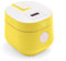 GreenLife 4-Cup Digital Rice Cooker, PFAS & PFOA-Free Removable Ceramic Dishwasher Safe Pot, Healthy Cooking Oats Grains & More, Auto Presets, Touch-screen, Delay & Keep Warm, Paddle Included, Yellow
