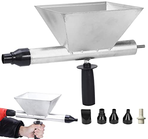 Amesor Lechada Cemento - Pistolas Calafateo Cemento - Pistola Lechada Mortero Eléctrica - Herramienta Lechada - Pulverizador Calafateo Lechada Portátil con 5 Boquillas