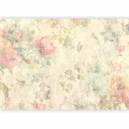 murando PREMIUM Carta da parati Retro Fiori 350x256 cm Fotomurali in TNT Murale alla moda Decorazione da Muro XXL Poster Gigante Design Carta per Pareti Soggiorno Botanica Natura Pre b-C-0975-a-c