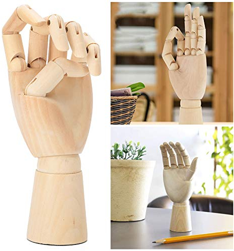 Modelo de Mano de Madera, Figura de Dibujo de Arte, Muñeca Articulada, Artistas Flexibles, Decoración de Madera Sólida