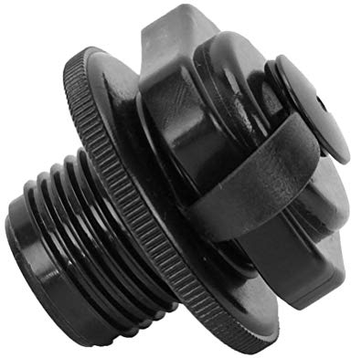 Keenso 2 Stück Bootsluftventile, Aufblasbare Kajakschrauben-Luftventile Spiralluft für Floß-Kanu-Luftmatratze, PVC-Boot (zurück)