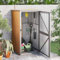 ARKEM Cobertizo de Herramientas jardín Acero galvanizado Armarios Exteriores Aluminio Trastero Exterior 88x89x161 cm