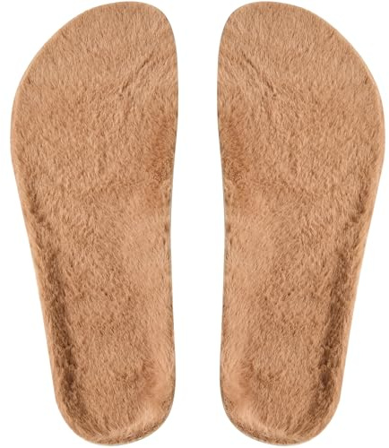 ISQFIQ Semelles intérieures chaudes et moelleuses pour sabots de jardin - Semelles intérieures thermiques pelucheuses - Inserts confortables pour chaussures crocodile - Semelle intérieure de rechange