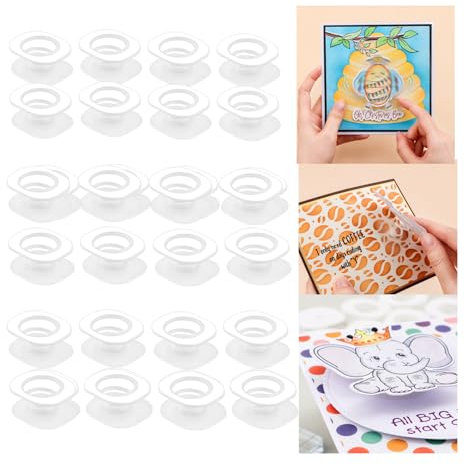 BAOFALI 30Pcs/Set Mini Action Wobbles,Self-Adhesive Springs,Small Wobblers Movers for Card Making DIY Scrapbooking Arts Projects Handmade Crafts Scrapbooking Embellishments 2x1.7x0.8cm(11/16 x13/16)