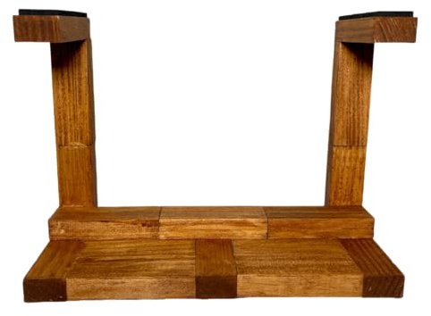 NATUHODE Wooden Trumpet Stand, Horizontal Trumpet Stand for All Trumpets, A Unique Gift for Trumpet Owners (wooden)