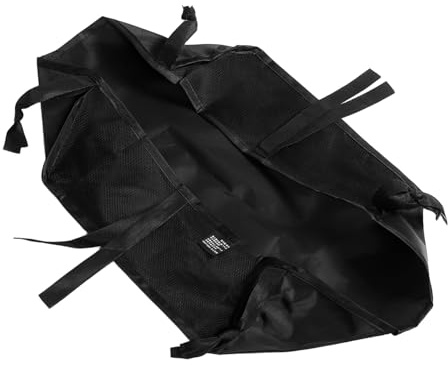 BESTonZON Bolsa de Almacenamiento Inferior para Cochecito de Niño y Carrito, Colgante, de Poliéster Negro, Diseño Multifuncional y Transporte Conveniente para Uso Diario