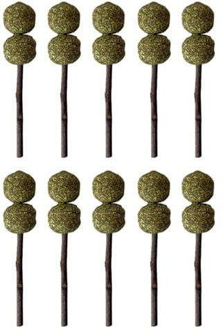 Qaonsciug Rongeurs Broyage Snacks Herbe Fournitures de Formation à Mâcher Herbe Naturelle Tiges Jouet Molaire pour Animaux Hamster Déchirer Jouet pour Ennui