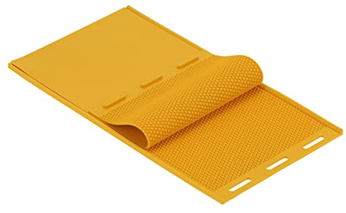Blaihild Hoja de Cera de Abejas de Silicona, Molde de Prensa de Cera de Abejas de Goma, Espesor de 5,4 Mm para Fabricación de Velas y Suministros de Apicultura