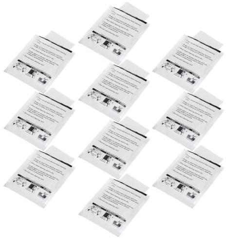 TOYANDONA Cartes de Nettoyage pour Cartes à Puce, Lot de 10 en PVC Blanc, nettoyants compatibles avec terminaux bancaires ITM/POS et accès hôtelier