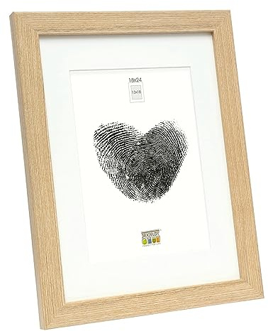 Deknudt Frames S66KH1-P1-18.0X24.0 - Cornice quadro / foto Basic, bordi in legno/MDF di quercia, 18 x 24 cm
