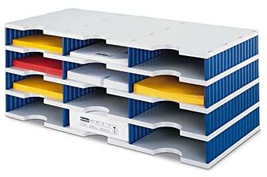 styro Doc 268030438 Station de tri trio avec 12 compartiments 723 x 331 x 293 mm (l x p x h)