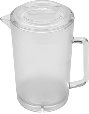 g.e.t. p-3064 – 1-cl strutturato 1.814,4 gram Pitcher W/coperchio trasparente in policarbonato