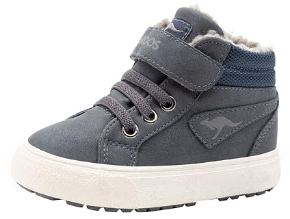 KangaROOS Kavu Iii, Scarpe da Ginnastica Basse Unisex - Bambini e ragazzi, Dk Navy Grey 423, 21 EU