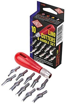 CREATIV DISCOUNT® NEU Essdee Linoleum Cutter Set 11 teilig