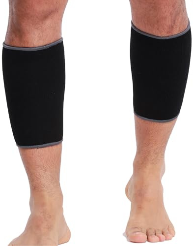 NeoTech Care Calf Compression Sleeve for Calves Support or Shin Splint (Black Color, Size M, 1 Pair)