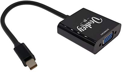 Donkey PC - Adapter Mini Displayport auf VGA 1080p 60Hz Video Adapter vergoldet, Thunderbolt to VGA Stecker auf Buchse für PC ThinkPad SurfacePro. HDMI auf VGA Kabel Adapter 1080p