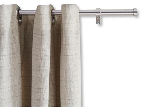 ACAZA Ausziehbare Gardinenstange - Verstellbare Vorhangstange - Stange von 240-340 cm - Silber