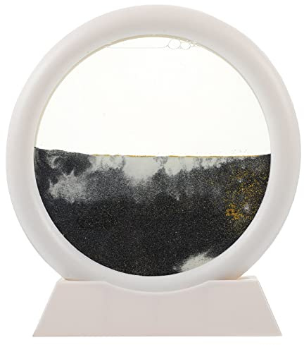 Tofficu Flowing Sand Art Picture Creative Moving Sand Art Decoration for Office Desk Relaxing Toy Decor Scratch-Resistant Material Frame