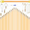 EFUTURETIME 10 x Guia Pasacables Profesional 1m (Ø 4mm x 4, Ø 6mm x 6) Aguja Flexible de Fibra de Vidrio, Guia Cable Puller con 9 Accesorios