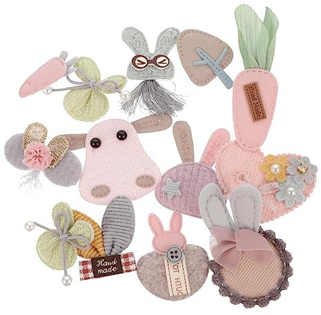 DOITOOL 24 Stück Kopfbedeckungszubehör Patch Charm Kindertuch