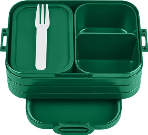 Mepal Fiambrera Midi – Caja Bento para 2 sándwiches o 4 rebanadas de pan – Ideal para aperitivos y sobras – Fiambrera para adultos