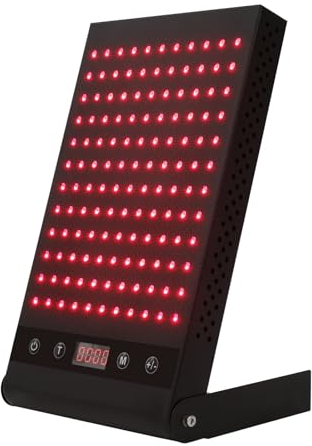 Rotlichttherapiegerät, 660nm & 850nm Rotlichtlampe Gesicht Panel, Red Light Therapy mit Timer, 24W Hohe Leistung Rotlicht Therapie für Gelenkschmerzlinderun
